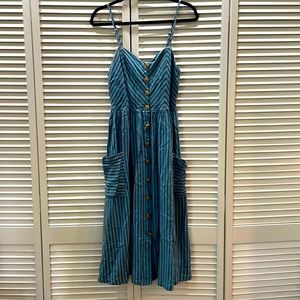 It’s got pockets!! Linen/ rayon Sundress
